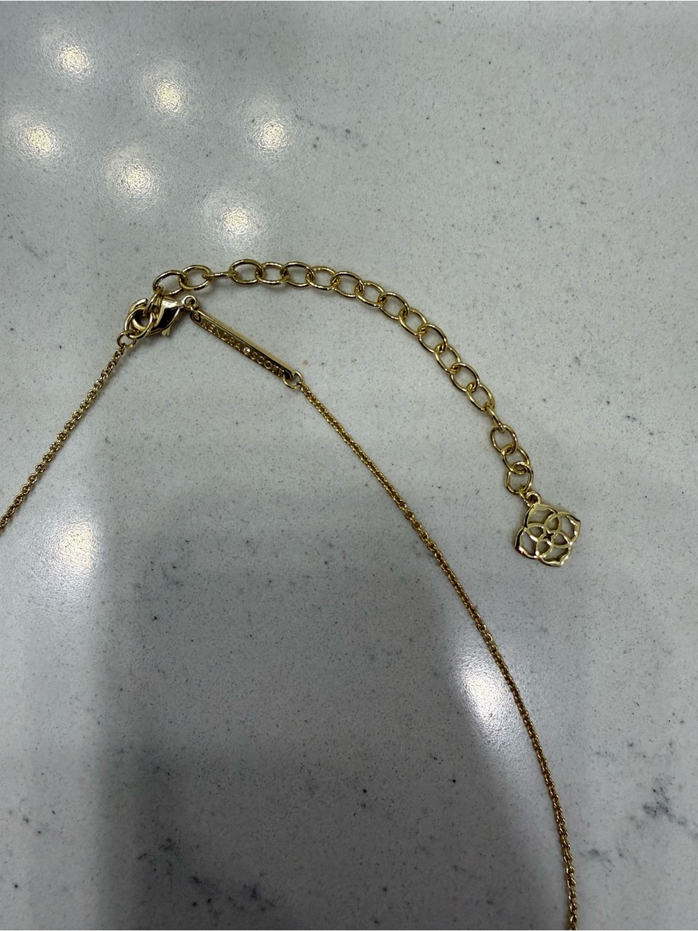 Kendra Scott Gold Floral Openwork Pendant Necklace - Picture 3 of 3